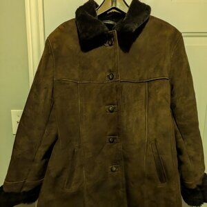 Acton The Olde Hide House Brown Suede Coat